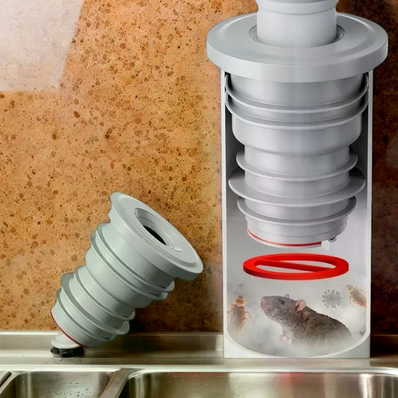 Bathroom Sewer Seal Ring Anti- - Drain Pipe Clip review and price
