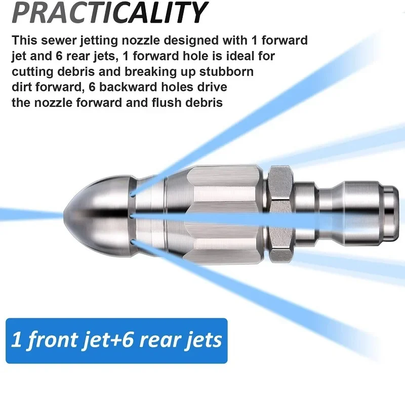 Water Jet High Pressure Spraye - Drain Pipe Clip review and price