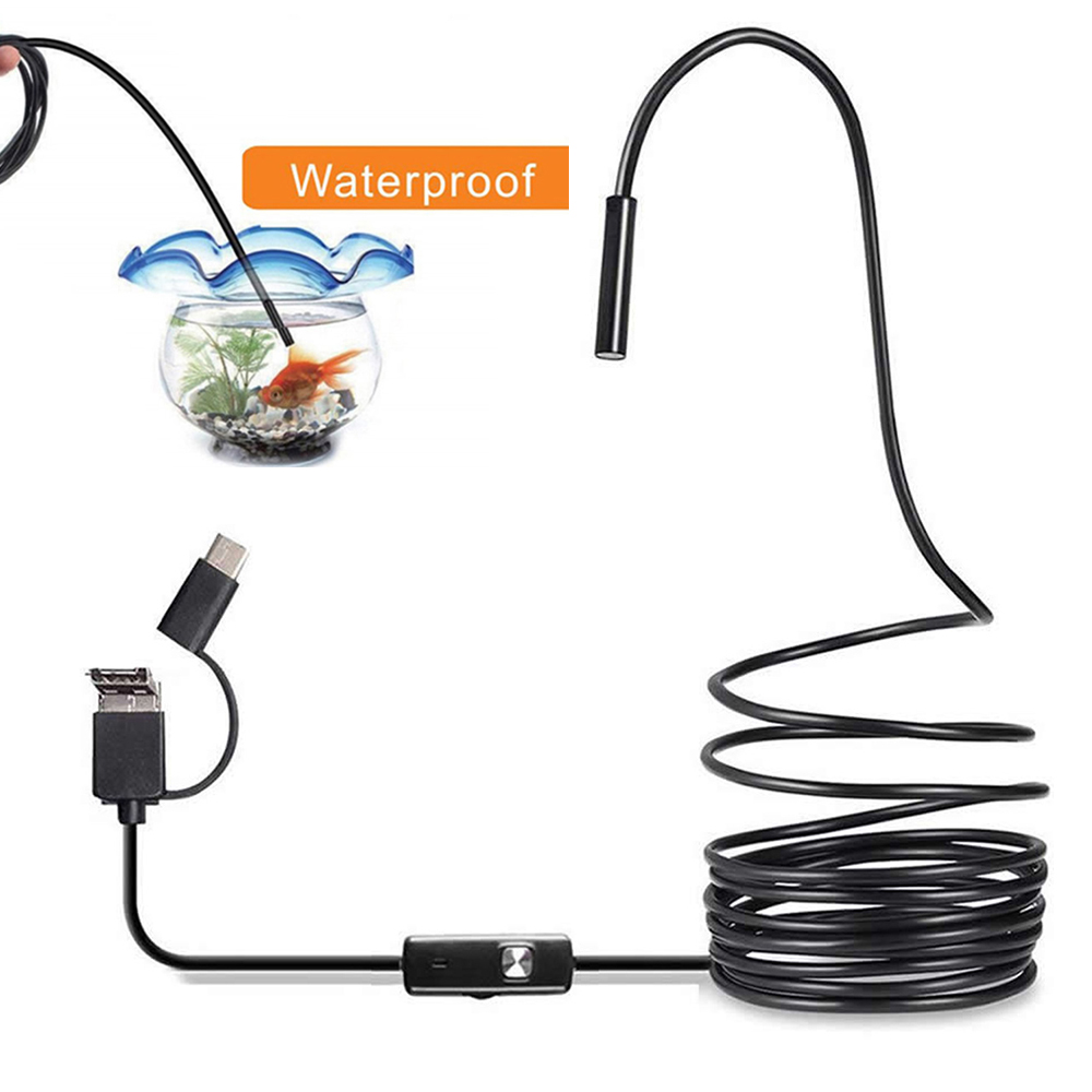 6 LED Light 7mm 1M  Endoscope  - Drain Snake Flexible review and price