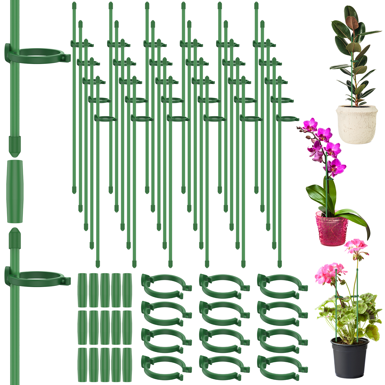 5/30Pcs Adjustable Plant Suppo - Plastic Pipe Clip review and price