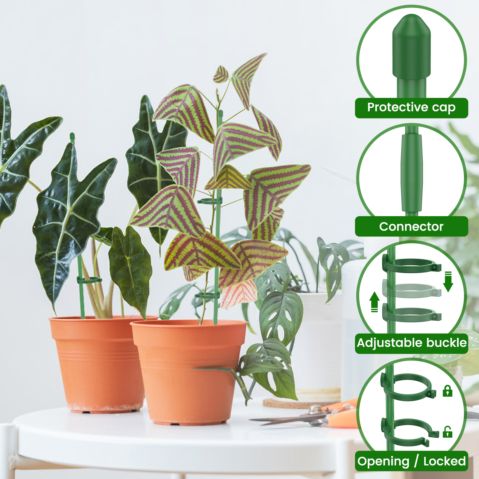 5/30Pcs Adjustable Plant Suppo - Plastic Pipe Clip review and price