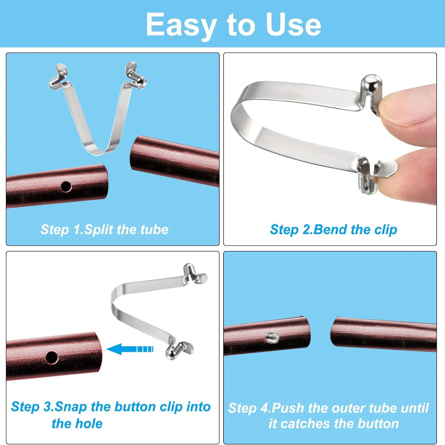 5-10pcs Double Button Kayak Pa - Pipe Bending Spring review and price