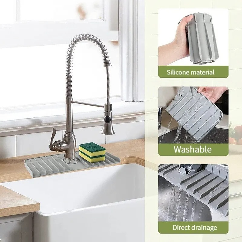 Silicone Faucet Mat Dish Soap  - Silicone Tap Washer review and price